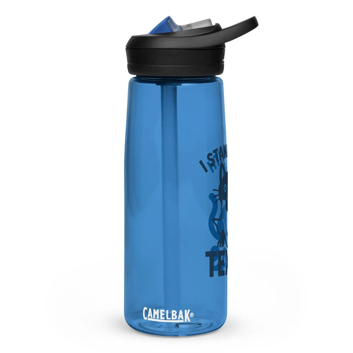 I stand with Texas sports water bottle - FloofChonk