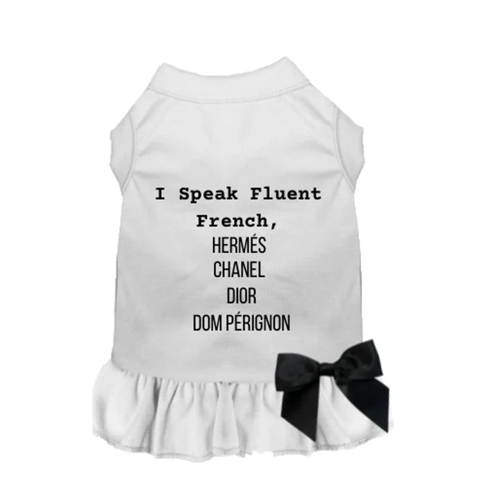 I’m Fluent In All Designers Dog Tee / Dress
