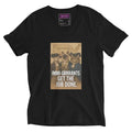 "Immi - Grrrants Get the Job Done" Short Sleeve V - Neck T-Shirt - FloofChonk