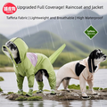 Imperméable pour chien ajustable, vêtement imperméable pour animaux de compagnie, couverture intégrale