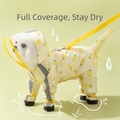 Imperméable pour chien ajustable, vêtement imperméable pour animaux de compagnie, couverture intégrale, motif ananas