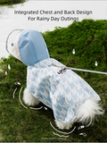 Imperméable pour chien de petite et moyenne taille, veste de pluie pour chiot, bleu porte-bonheur