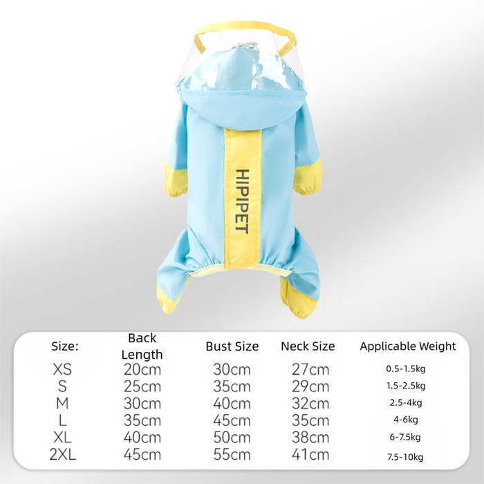 Imperméable pour chien de petite et moyenne taille, veste imperméable pour chiot HIPIPET