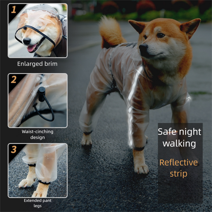 Imperméable pour chien extra large, ajustable, imperméable et léger, tailles 6XL et 7XL
