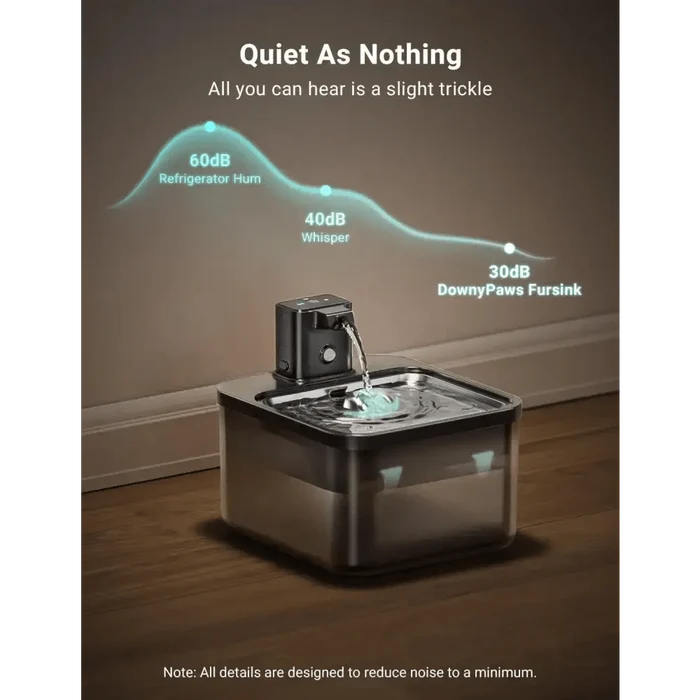 Intelligent Self - circulating Rechargeable Wireless Pet Water Dispenser - FloofChonk