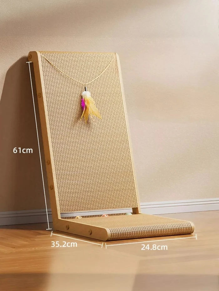 Interactive Sisal Cat Scratching Post with Dangling Toy - FloofChonk