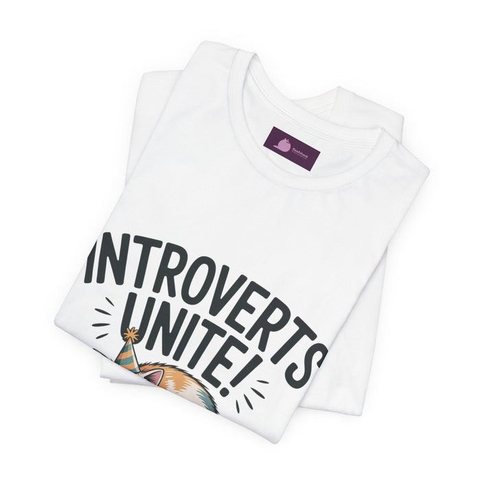Introverts Unite (In the Corner) T-Shirt | funny holiday shirt, holiday survival tee - FloofChonk