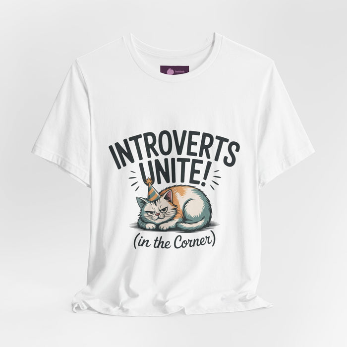 Introverts Unite (In the Corner) T-Shirt | funny holiday shirt, holiday survival tee - FloofChonk
