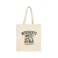 Introverts Unite in the Corner Tote, funny holiday survival, party small talk humor - FloofChonk