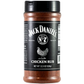Jack Daniel's Old No. 7 chicken rub seasoning shaker bottle, 11.5 oz, brown spice blend with black label
