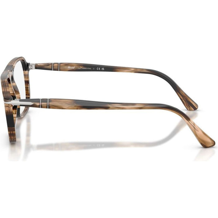 Jacques PO3359V, Black Brown/Clear Lenses 53 Eye Size