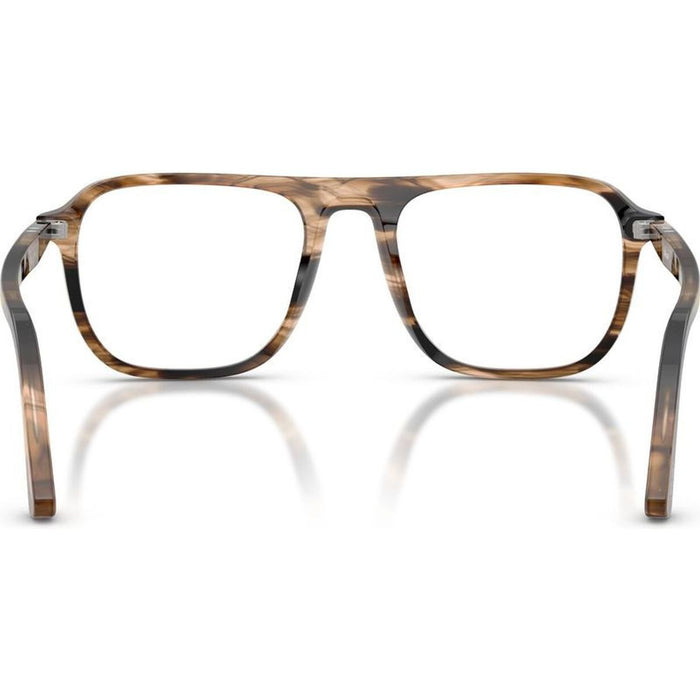 Jacques PO3359V, Black Brown/Clear Lenses 53 Eye Size