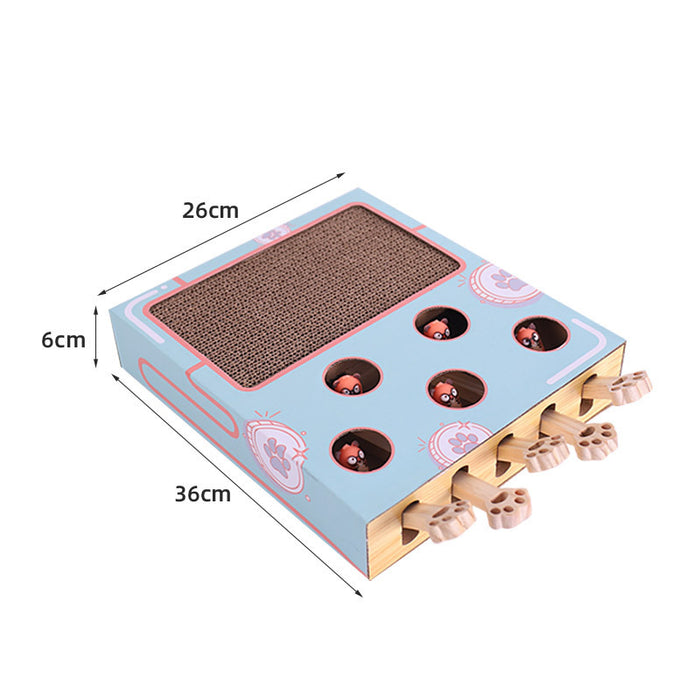 Jeu interactif pour chat, jouet d'exercice « Tape-taupe/souris ».