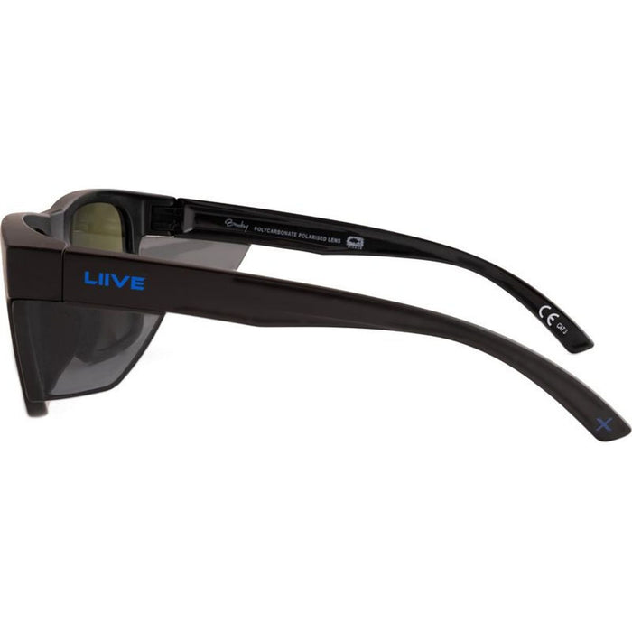 Jonny Brooks X, Matte Black/Blue Mirror Polarised Lenses