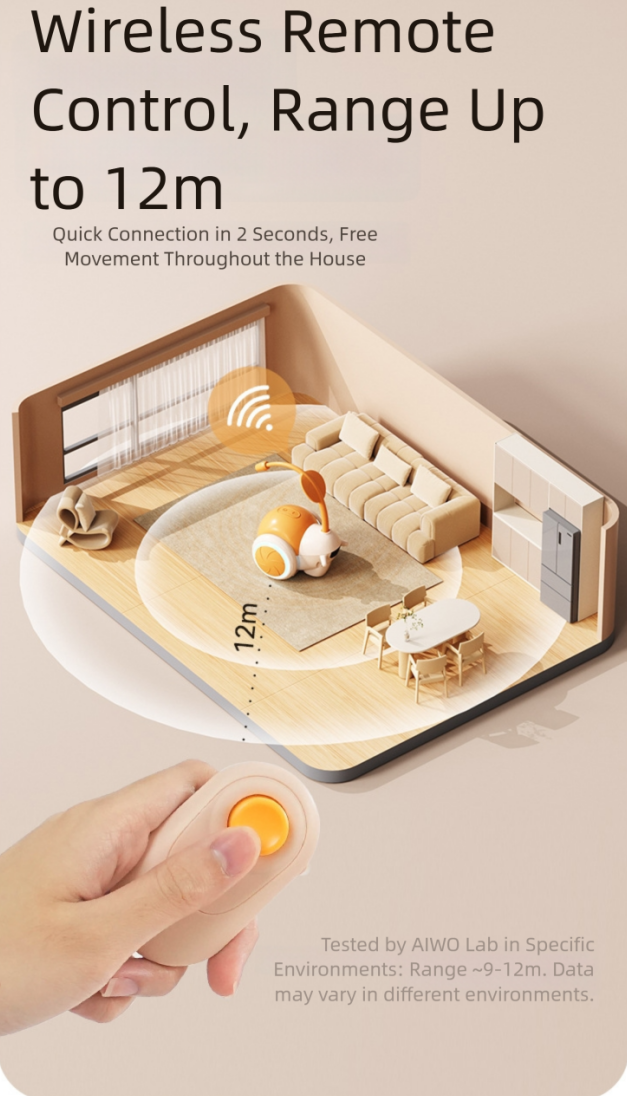 Jouet pour chat télécommandé et automatique à double mode, voiture jouet à plumes