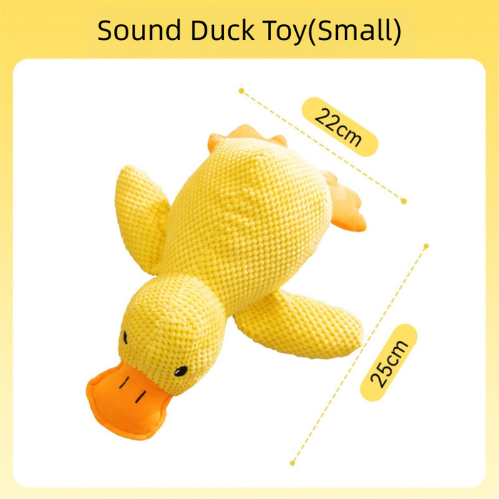 Jouet pour chien en forme de canard avec un son de coin-coin