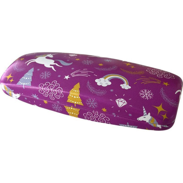 Kids Hard Case, Purple Unicorns