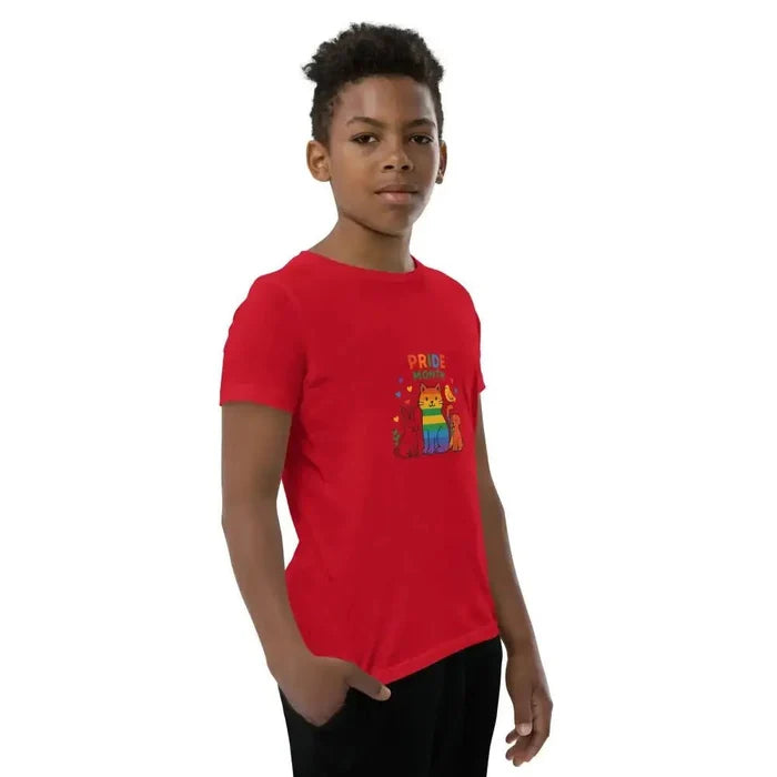 Kids Short Sleeve T-Shirt for Pride Month - FloofChonk