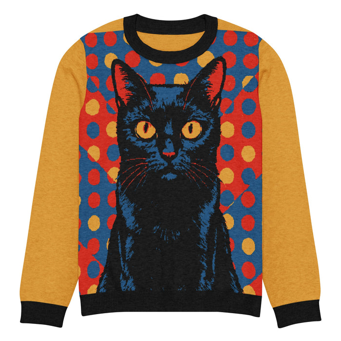 Knitted crew neck sweater - FloofChonk