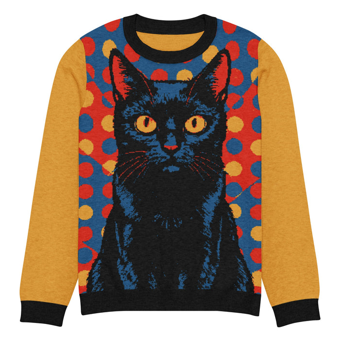Knitted crew neck sweater - FloofChonk