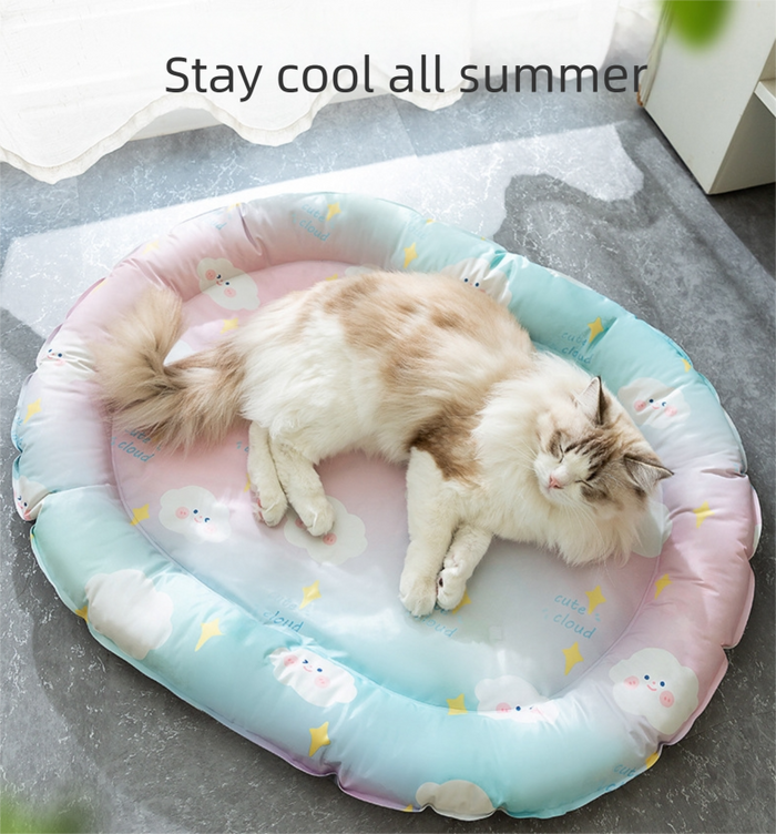 Lit de glace ovale pour animaux de compagnie 63x81cm