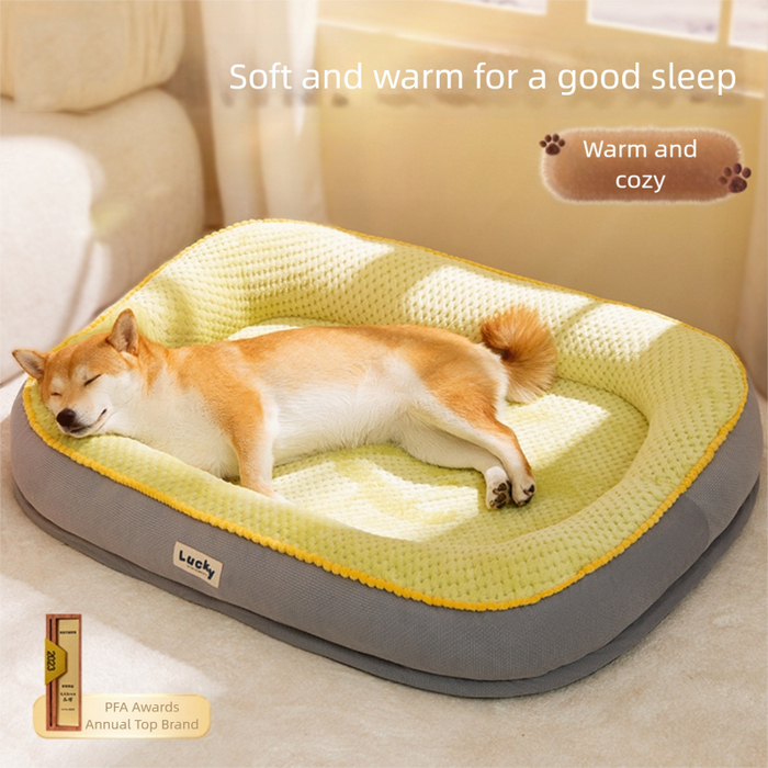 Lit orthopédique pour grands chiens, lavable, 100 x 75 cm