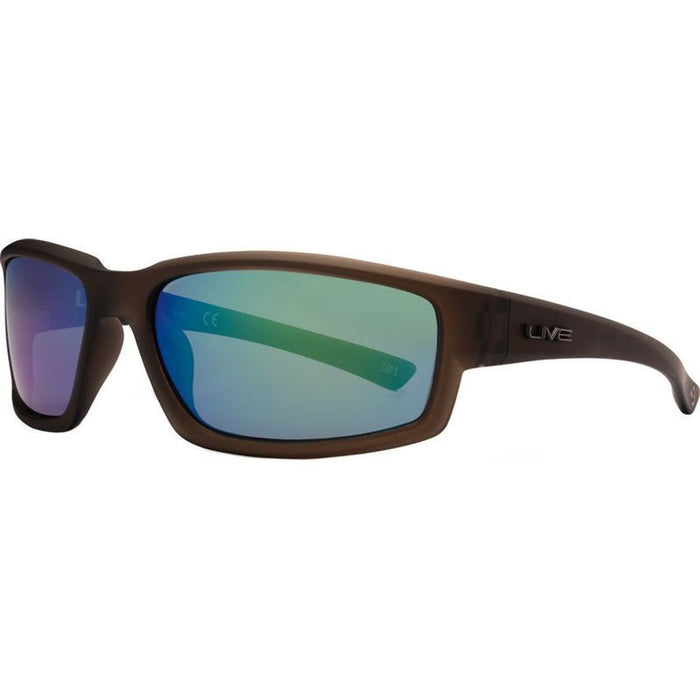 Long Tail, Matte Xtal Army/Green Mirror Polarised Lenses