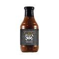 Loot N Booty Honey Gold BBQ Sauce bottle with black cap and brown glass, front label view