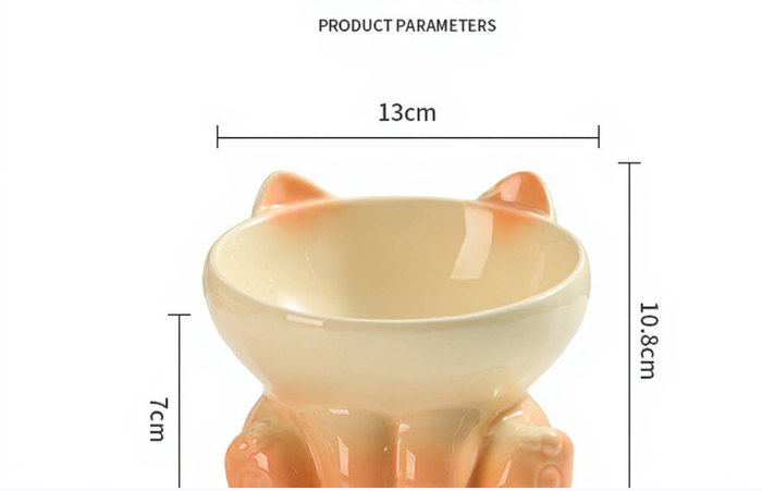 Lot de 2 bols en porcelaine à dégradé pour chatons