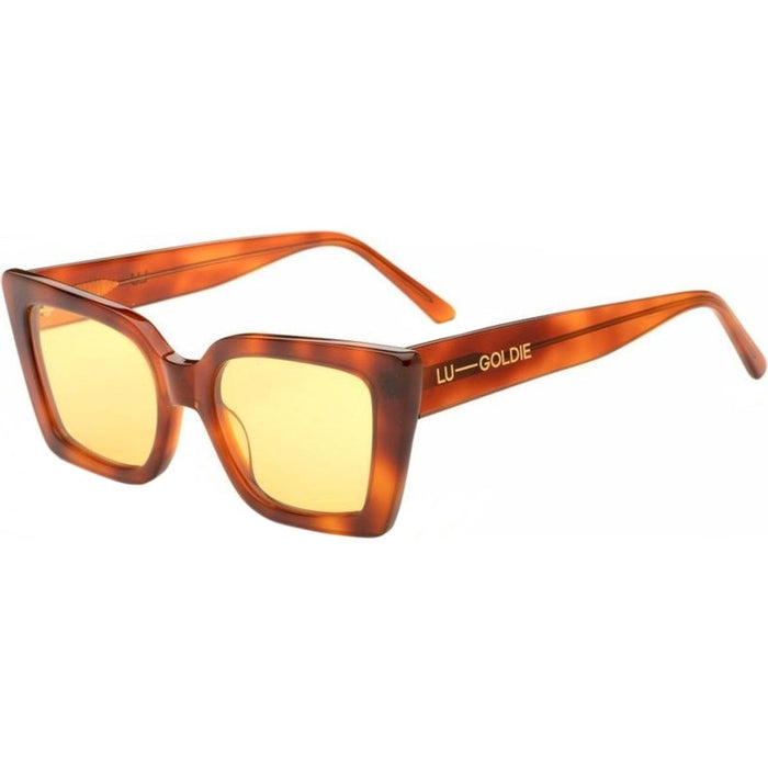Lucia, Chestnut/Yellow Lenses