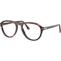 Lynn PO3371V, Havana/Clear Lenses 53 Eye Size