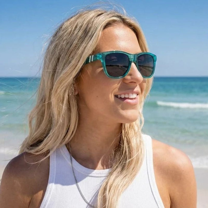 Blenders M Class X2 Tropical Current Teal Smoke Polarised Lifestyle