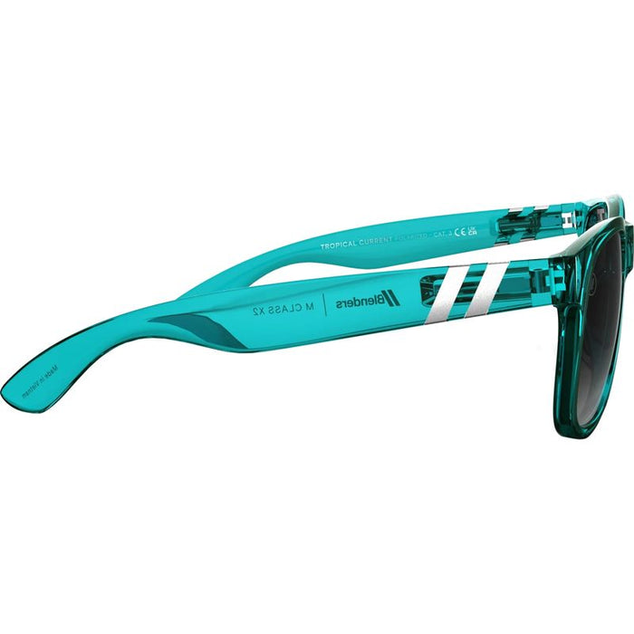 Blenders M Class X2 Tropical Current Teal Smoke Polarised Side