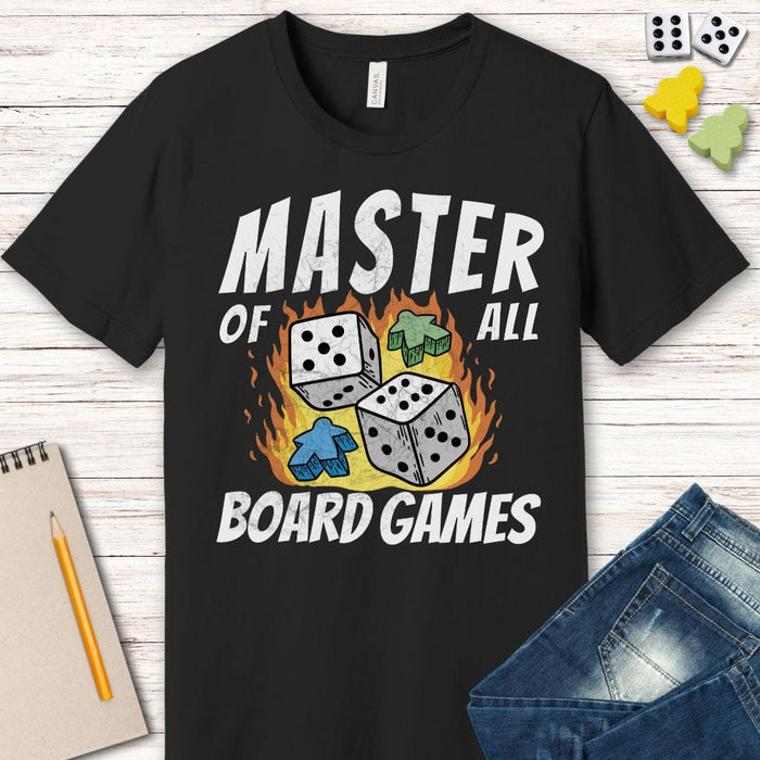 Master of All Board Games Unisex T-shirt-GoblinSmith