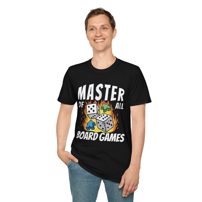 Master of All Board Games Unisex T-shirt-GoblinSmith