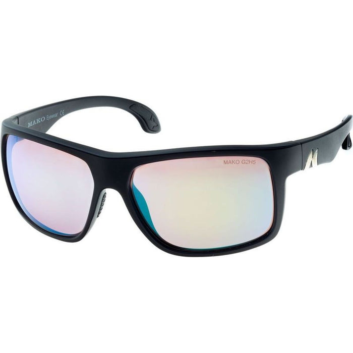 Mavericks, Black/Rose Green Mirror Polarised Glass Lenses