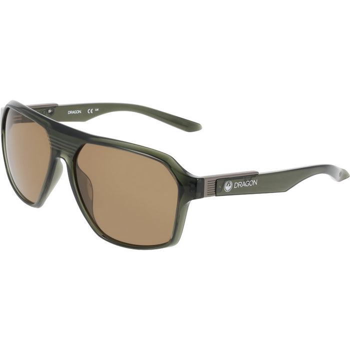 Dragon Eyewear McTwist Cambria Green Brown LL Angle