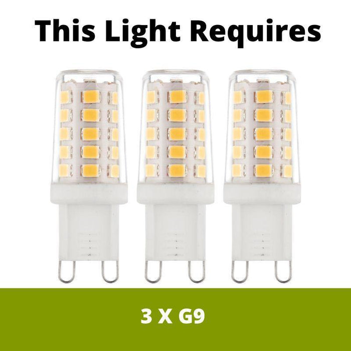 meissa chrome finish 3 light semi flush bathroom ceiling light LED Lamp Bulb Guide