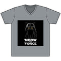 Meow the Force Cat V - Neck Tee - FloofChonk