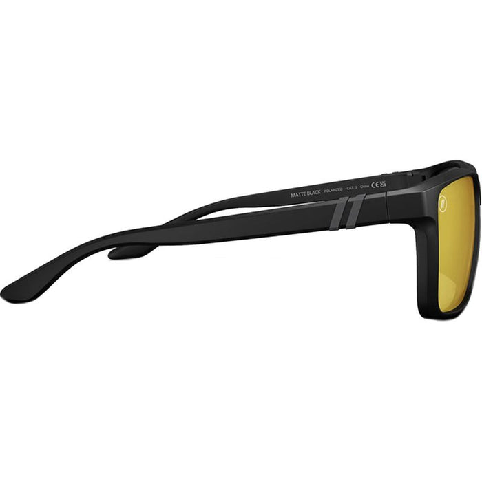 Blenders Mesa Matte Black Copper Mirror Polarised Side