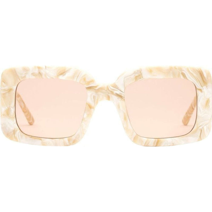 Mia, White Onyx/Rose Lenses