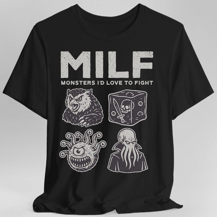 MILF – Monsters I’d Love to Fight D&D T-Shirt-GoblinSmith