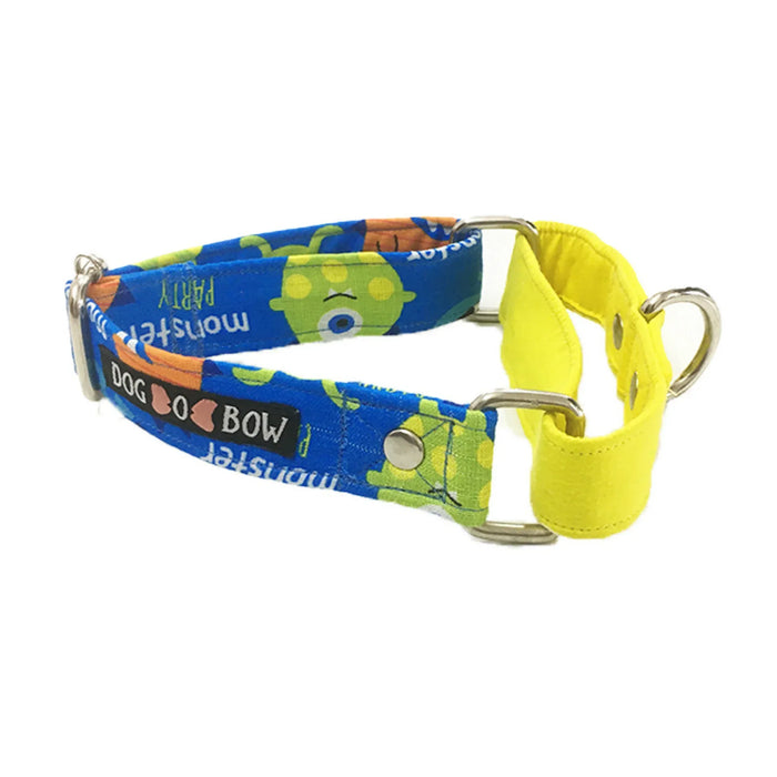 Monster Print Martingale Collar (1 inch width)