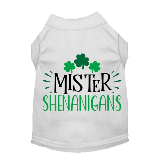 Mr. Shenanigans Dog Shirt — St. Patrick's Day Dog Tee