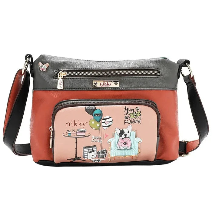 Nicole Lee USA Eco - Leather Adjustable Strap Crossbody Bag - FloofChonk