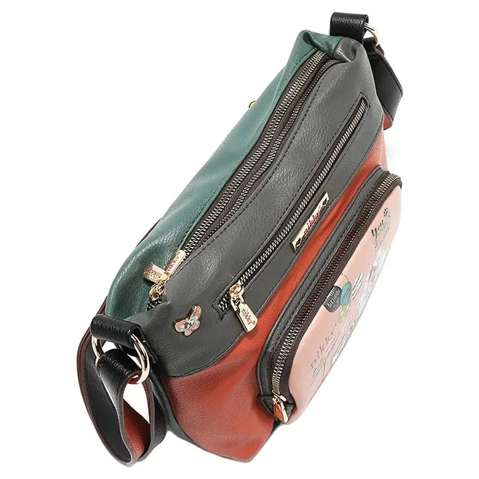 Nicole Lee USA Eco - Leather Adjustable Strap Crossbody Bag - FloofChonk