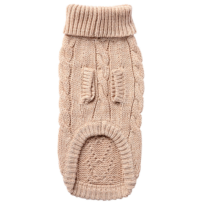 Oatmeal Chalet Dog Sweater
