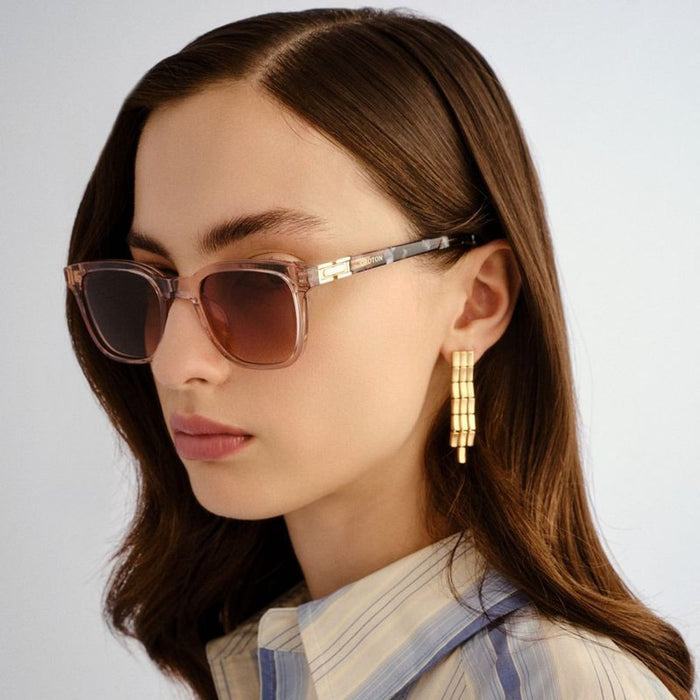 Odessa, Rose and Rose Tort/Brown Gradient Lenses