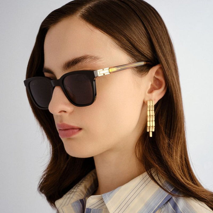 Odessa, Black and Amber Tort/Smoke Polarised Lenses