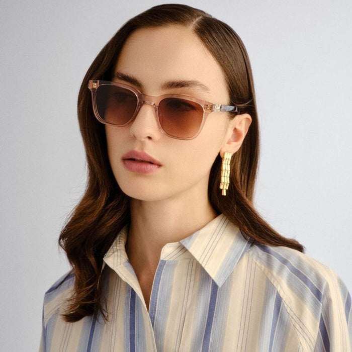 Odessa, Rose and Rose Tort/Brown Gradient Lenses